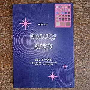 Profusion Cosmetics Beauty Book Eye & Face Palette - Blue and Pink